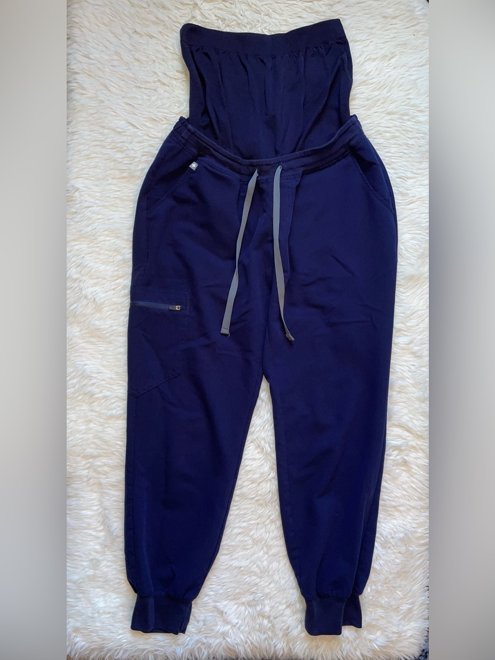 Figs maternity scrub pants joggers navy blue women’s S small technical collectio